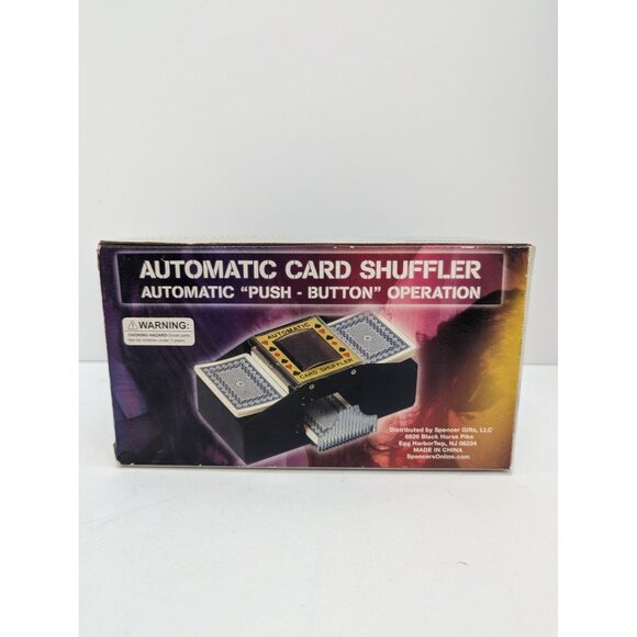Automatic Card Shuffler Automatic Push Button Operation with Cards No Batteries - Picture 1 of 6